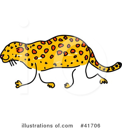 Royalty-Free (RF) Leopard Clipart Illustration by Prawny - Stock Sample #41706