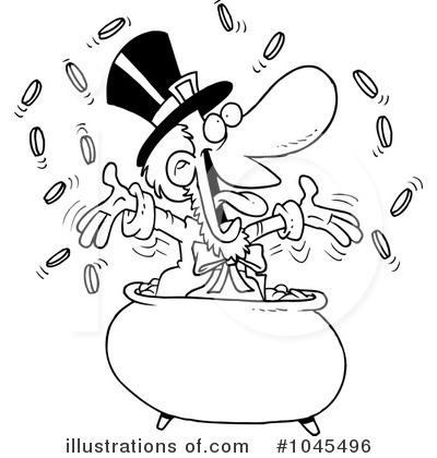 Royalty-Free (RF) Leprechaun Clipart Illustration by toonaday - Stock Sample #1045496