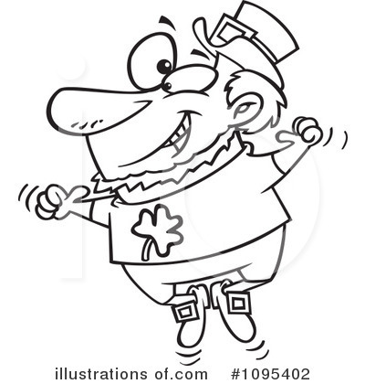 Royalty-Free (RF) Leprechaun Clipart Illustration by toonaday - Stock Sample #1095402