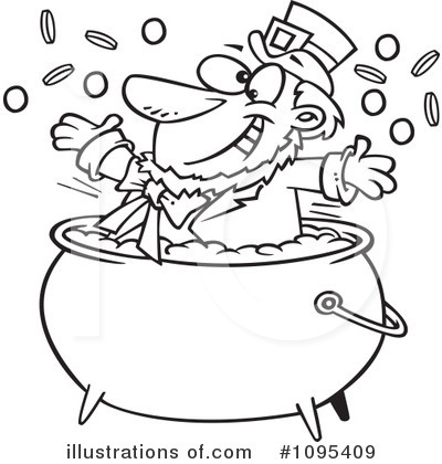 Royalty-Free (RF) Leprechaun Clipart Illustration by toonaday - Stock Sample #1095409
