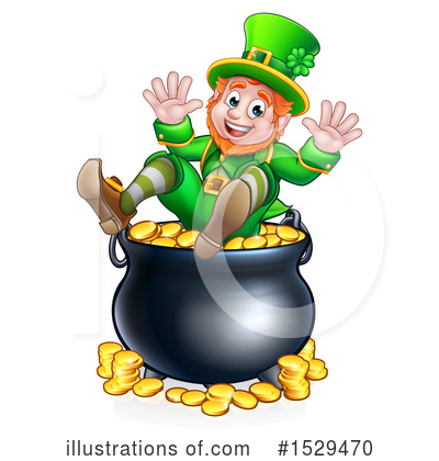 Pot Of Gold Clipart #1529470 by AtStockIllustration