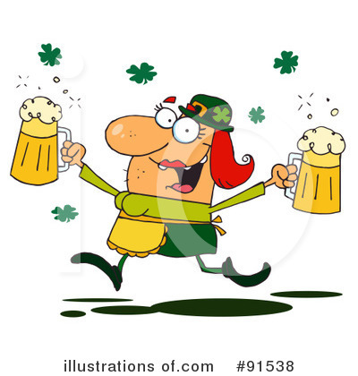 Royalty-Free (RF) Leprechaun Clipart Illustration by Hit Toon - Stock Sample #91538