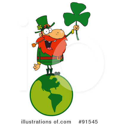 Royalty-Free (RF) Leprechaun Clipart Illustration by Hit Toon - Stock Sample #91545