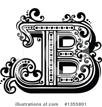 Royalty-Free (RF) Letter B Clipart Illustration by Vector Tradition SM - Stock Sample #1355801