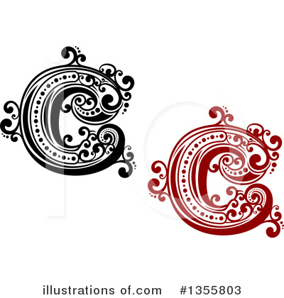 Royalty-Free (RF) Letter C Clipart Illustration by Vector Tradition SM - Stock Sample #1355803