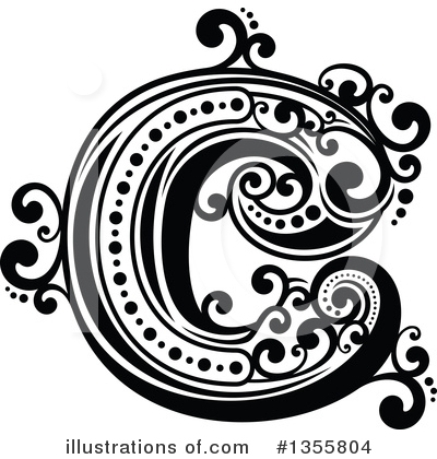Royalty-Free (RF) Letter C Clipart Illustration by Vector Tradition SM - Stock Sample #1355804