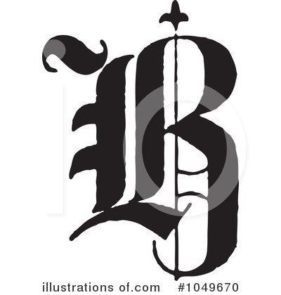 Royalty-Free (RF) Letter Clipart Illustration by BestVector - Stock Sample #1049670