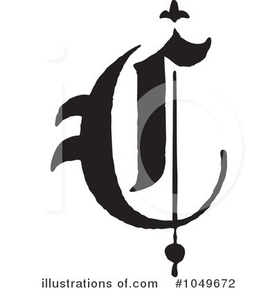 Royalty-Free (RF) Letter Clipart Illustration by BestVector - Stock Sample #1049672