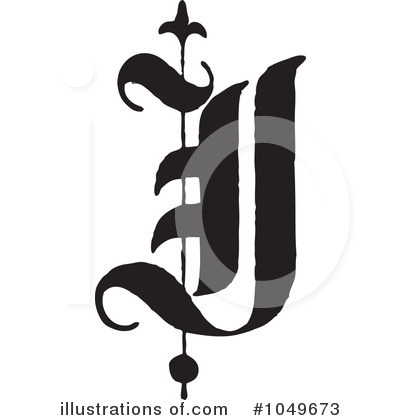 Royalty-Free (RF) Letter Clipart Illustration by BestVector - Stock Sample #1049673
