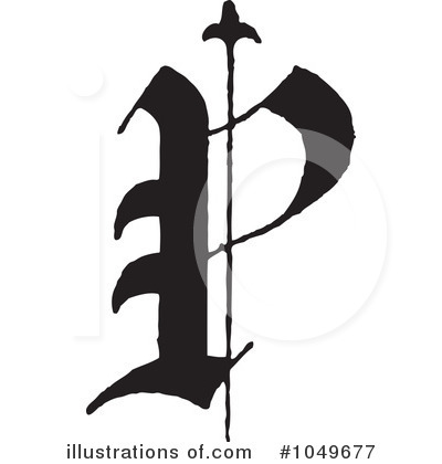 Royalty-Free (RF) Letter Clipart Illustration by BestVector - Stock Sample #1049677
