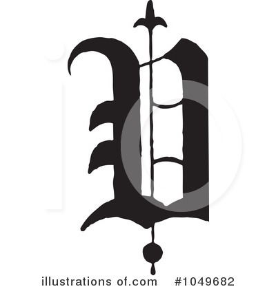 Royalty-Free (RF) Letter Clipart Illustration by BestVector - Stock Sample #1049682