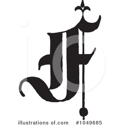 Royalty-Free (RF) Letter Clipart Illustration by BestVector - Stock Sample #1049685