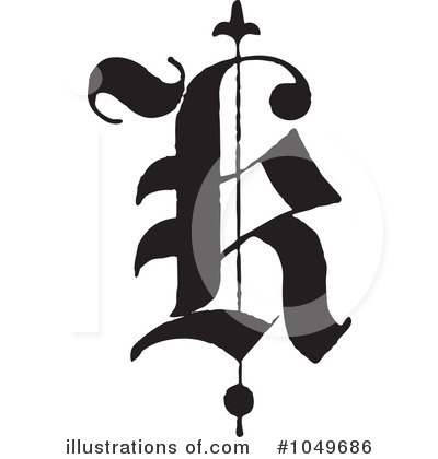 Royalty-Free (RF) Letter Clipart Illustration by BestVector - Stock Sample #1049686