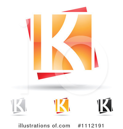 Royalty-Free (RF) Letter K Clipart Illustration by cidepix - Stock Sample #1112191