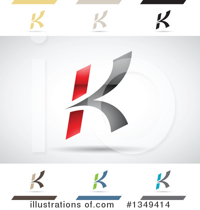 Royalty-Free (RF) Letter K Clipart Illustration by cidepix - Stock Sample #1349414