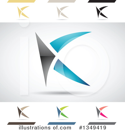 Royalty-Free (RF) Letter K Clipart Illustration by cidepix - Stock Sample #1349419