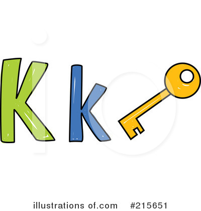 Royalty-Free (RF) Letter K Clipart Illustration by Prawny - Stock Sample #215651