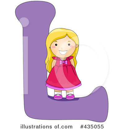 Royalty-Free (RF) Letter Kids Clipart Illustration by BNP Design Studio - Stock Sample #435055