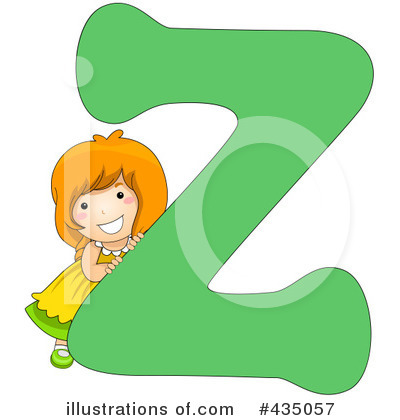Royalty-Free (RF) Letter Kids Clipart Illustration by BNP Design Studio - Stock Sample #435057