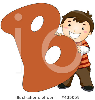 Royalty-Free (RF) Letter Kids Clipart Illustration by BNP Design Studio - Stock Sample #435059