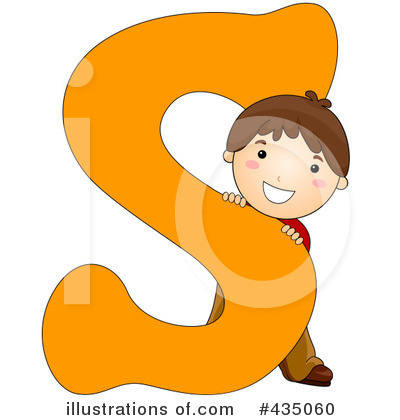 Royalty-Free (RF) Letter Kids Clipart Illustration by BNP Design Studio - Stock Sample #435060