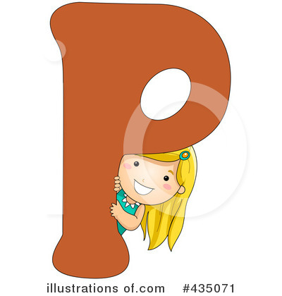Royalty-Free (RF) Letter Kids Clipart Illustration by BNP Design Studio - Stock Sample #435071