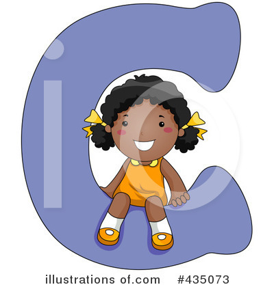 Royalty-Free (RF) Letter Kids Clipart Illustration by BNP Design Studio - Stock Sample #435073