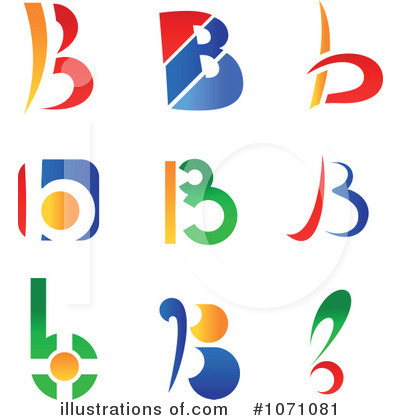 Royalty-Free (RF) Letter Logos Clipart Illustration by Vector Tradition SM - Stock Sample #1071081