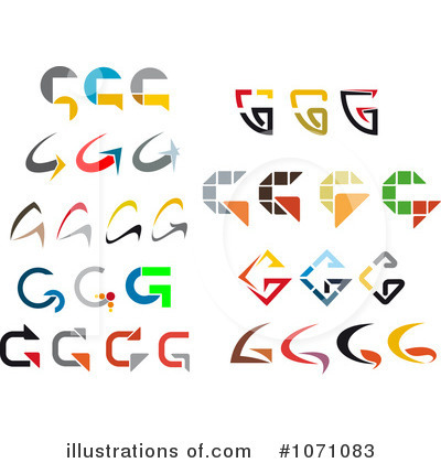 Royalty-Free (RF) Letter Logos Clipart Illustration by Vector Tradition SM - Stock Sample #1071083