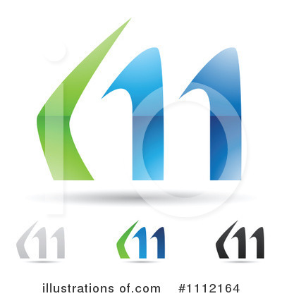 Royalty-Free (RF) Letter M Clipart Illustration by cidepix - Stock Sample #1112164