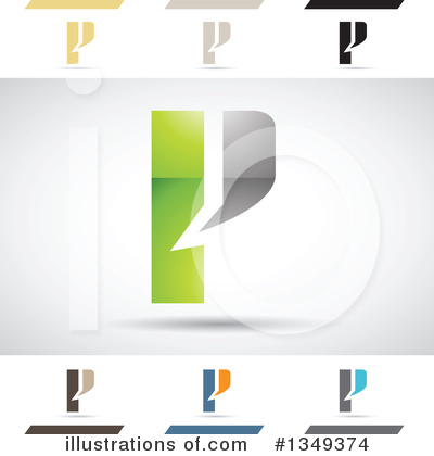 Royalty-Free (RF) Letter P Clipart Illustration by cidepix - Stock Sample #1349374