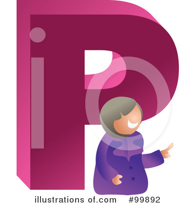 Royalty-Free (RF) Letter P Clipart Illustration by Prawny - Stock Sample #99892