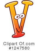 Letter V Clipart #1247580 by Zooco