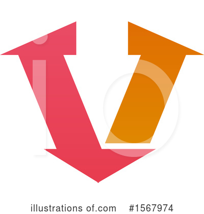 Letter V Clipart #1567974 by Vector Tradition SM