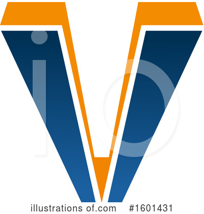 Letter V Clipart #1601431 by Vector Tradition SM