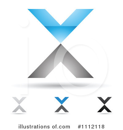 Royalty-Free (RF) Letter X Clipart Illustration by cidepix - Stock Sample #1112118