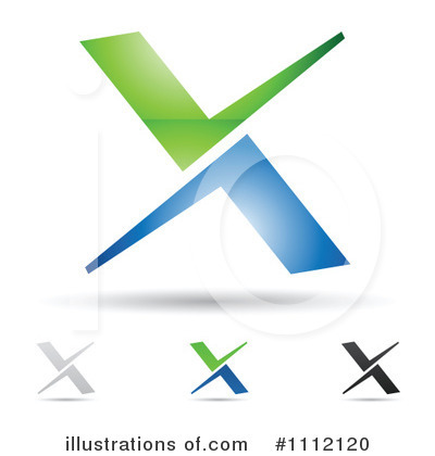 Royalty-Free (RF) Letter X Clipart Illustration by cidepix - Stock Sample #1112120