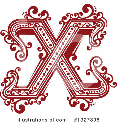 Royalty-Free (RF) Letter X Clipart Illustration by Vector Tradition SM - Stock Sample #1327898