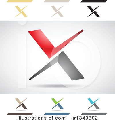 Royalty-Free (RF) Letter X Clipart Illustration by cidepix - Stock Sample #1349302