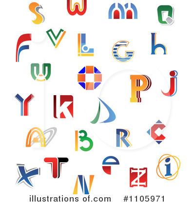 Royalty-Free (RF) Letters Clipart Illustration by Vector Tradition SM - Stock Sample #1105971