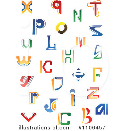 Royalty-Free (RF) Letters Clipart Illustration by Vector Tradition SM - Stock Sample #1106457