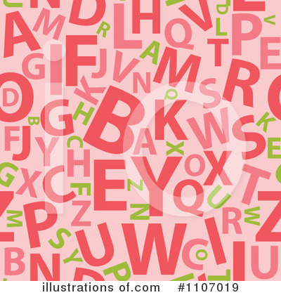 Royalty-Free (RF) Letters Clipart Illustration by Amanda Kate - Stock Sample #1107019
