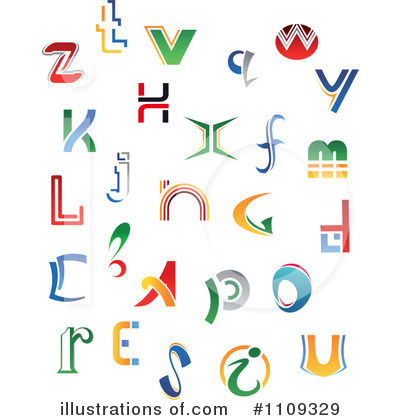 Royalty-Free (RF) Letters Clipart Illustration by Vector Tradition SM - Stock Sample #1109329