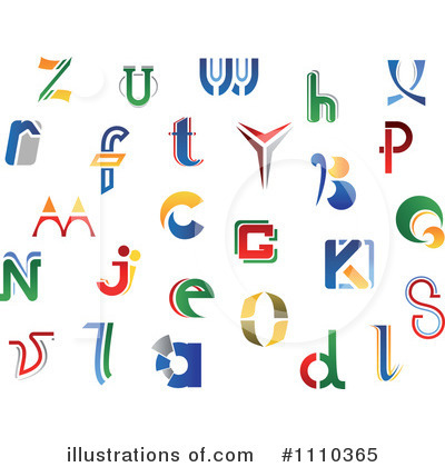 Royalty-Free (RF) Letters Clipart Illustration by Vector Tradition SM - Stock Sample #1110365