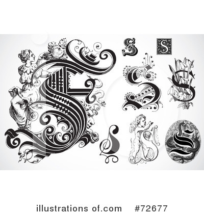 Royalty-Free (RF) Letters Clipart Illustration by BestVector - Stock Sample #72677