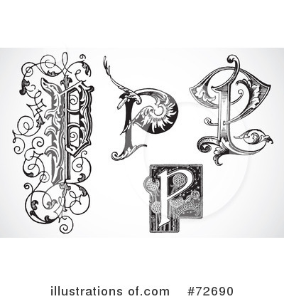 Royalty-Free (RF) Letters Clipart Illustration by BestVector - Stock Sample #72690