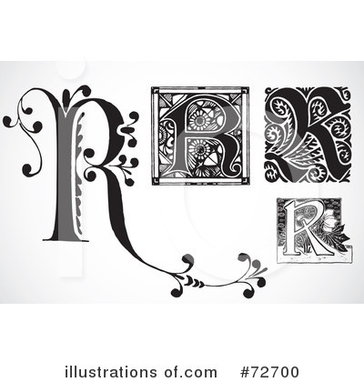 Royalty-Free (RF) Letters Clipart Illustration by BestVector - Stock Sample #72700