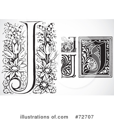 Royalty-Free (RF) Letters Clipart Illustration by BestVector - Stock Sample #72707