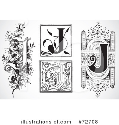 Royalty-Free (RF) Letters Clipart Illustration by BestVector - Stock Sample #72708