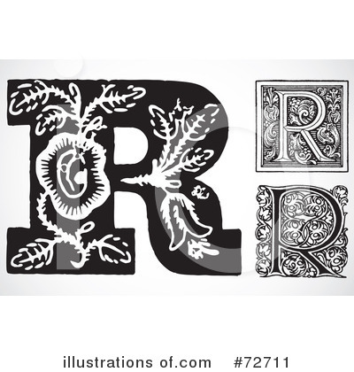 Royalty-Free (RF) Letters Clipart Illustration by BestVector - Stock Sample #72711